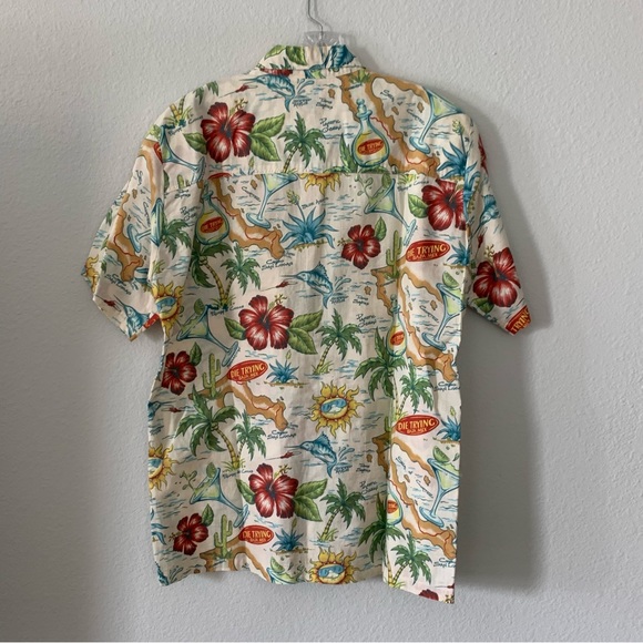 Die Trying Baja Mex Tropical design short sleeve Men’s button down size Large - Picture 9 of 9